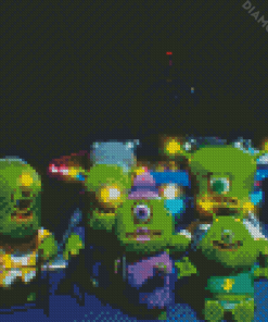 Alien Family Diamond Paintings