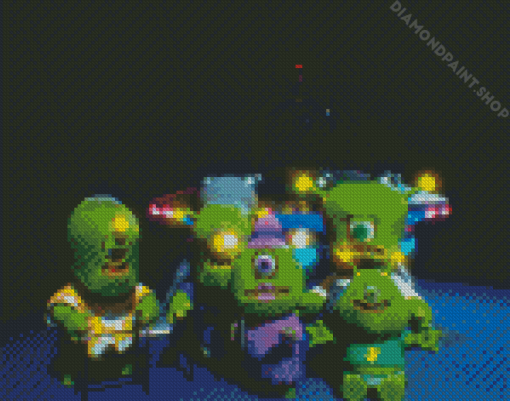 Alien Family Diamond Paintings