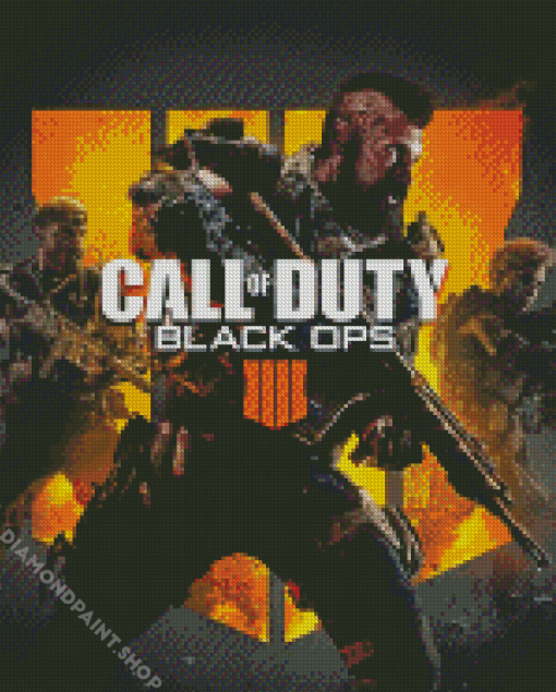 Black Ops Poster Diamond Paintings