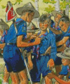 Boy Scouts Art Diamond Paintings