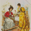 Women Drinking Wine Diamond Paintings