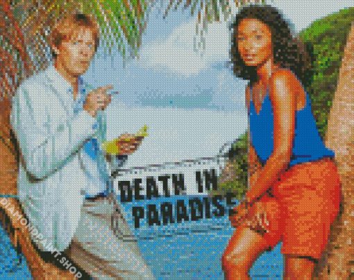 Death In Paradise Poster Diamond Paintings