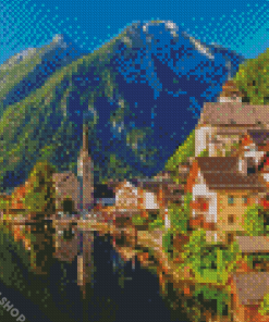 Hallstatt Mountains Diamond Paintings