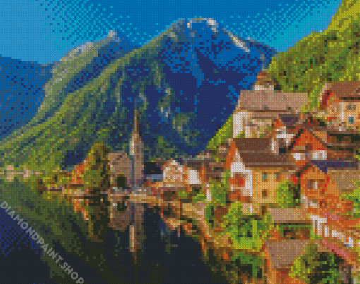 Hallstatt Mountains Diamond Paintings