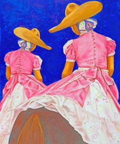 Mexican Lady And Kid Diamond Paintings