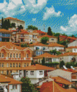 Ohrid Buildings Diamond Paintings