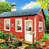 Red Schoolhouse Diamond Paintings