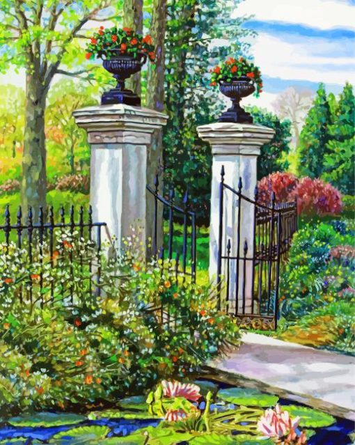 Garden Gate Diamond Paintings