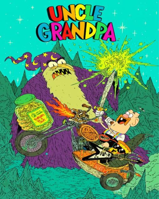 Uncle Grandpa Poster Diamond Paintings