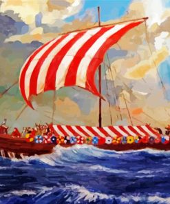 Viking Longboat Diamond Paintings