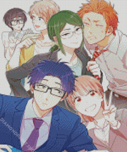 Wotakoi Characters Diamond Paintings