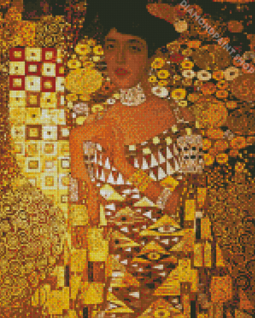 Lady In Gold Diamond Paintings