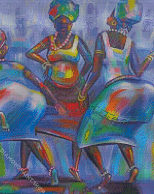 African Dancers Diamond Paintings