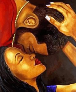 Afro Couple Diamond Paintings