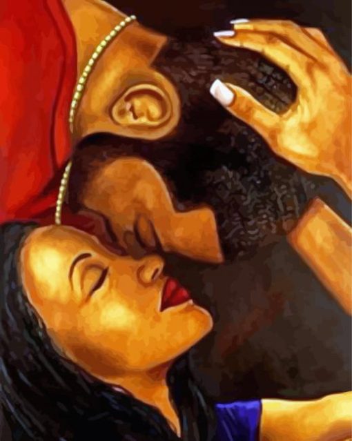 Afro Couple Diamond Paintings