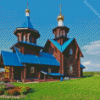 Aesthetic Village Church Diamond Paintings