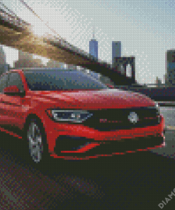 Volkswagen Jetta Car Diamond Paintings