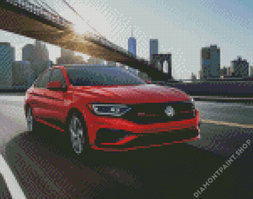 Volkswagen Jetta Car Diamond Paintings