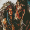 American Native Lady Diamond Paintings