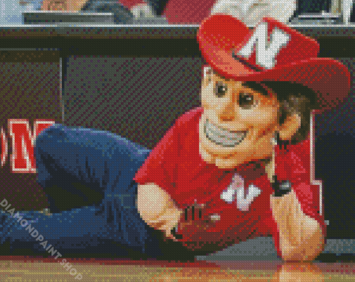 Nebraska Huskers Mascot Diamond Paintings