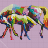 Abstract Colorful Horses Diamond Paintings