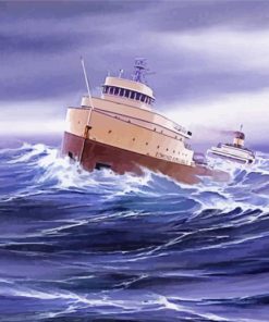 Edmund Fitzgerald Ship Diamond Paintings