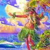 Hula Lady Diamond Paintings