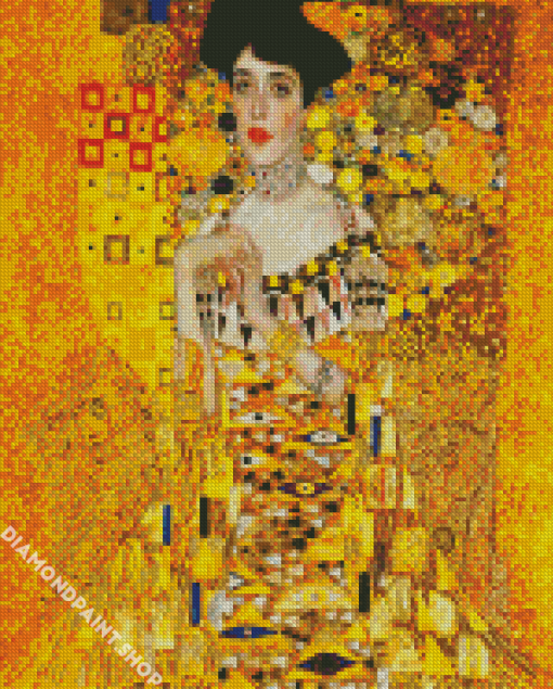 Lady In Gold Art Diamond Paintings