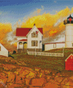 Nubble Lighthouse Diamond Paintings