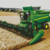 Combine Harvester In Field Diamond Paintings