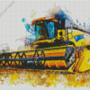 Combine Harvester Art Diamond Paintings