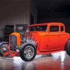 Orange 32 Ford Coupe Diamond Paintings