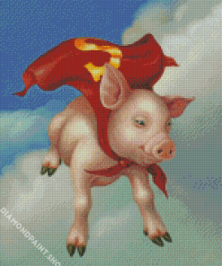 Flying Pig Art Diamond Paintings