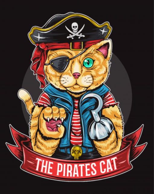 Pirate Cats Art Diamond Paintings