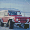 Red Ford Bronco Diamond Paintings