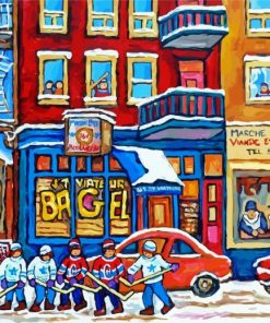 St Viateur Bagel Diamond Paintings