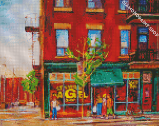 St Viateur Bagel Art Diamond Paintings