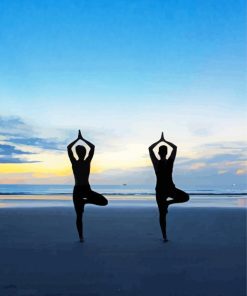 Yoga Body Silhouette Diamond Paintings