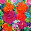 Abstract Flowers Illustration Diamond Paintings