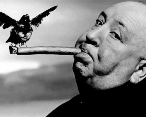 Alfred Hitchcock Smoking Diamond Paintings