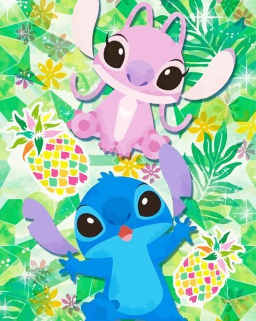 Stitch And Angel Characters Diamond Paintings