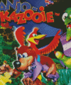 Banjo And Kazooie Game Diamond Paintings