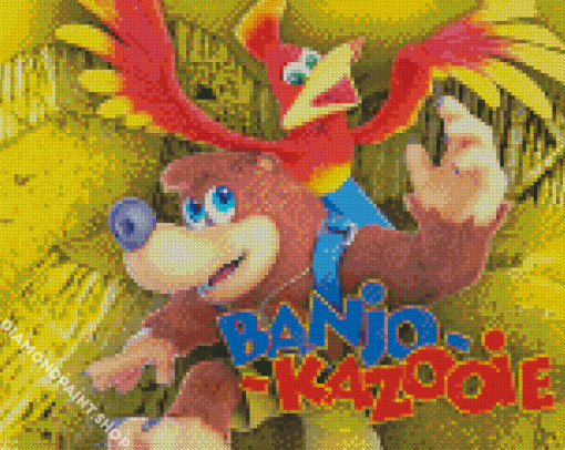 Banjo And Kazooie Poster Diamond Paintings