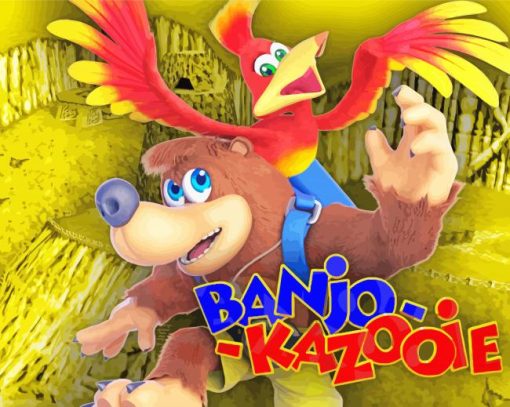 Banjo And Kazooie Poster Diamond Paintings