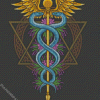 Aesthetic Caduceus Diamond Paintings