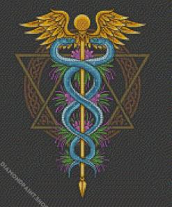 Aesthetic Caduceus Diamond Paintings