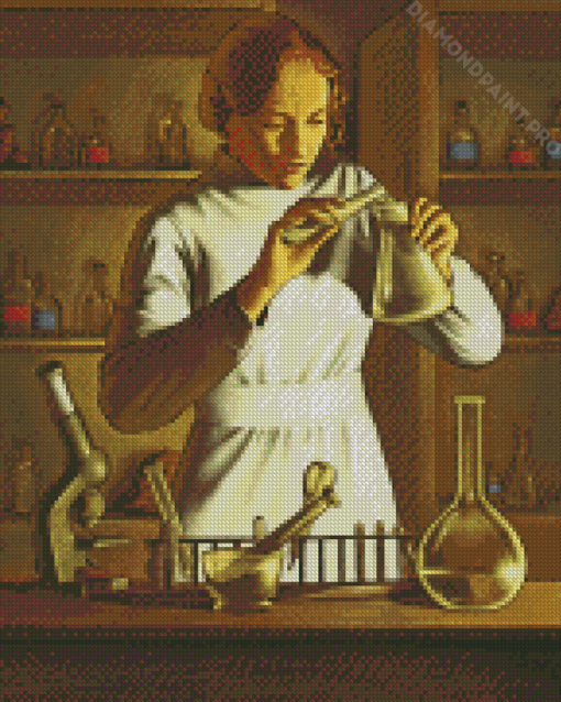 Chemist Girl Diamond Paintings