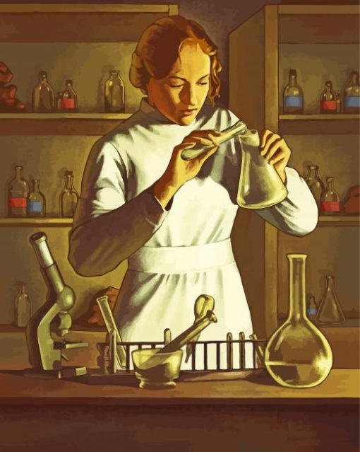 Chemist Girl Diamond Paintings