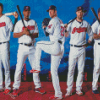 Cleveland Indians Team Diamond By Paintings