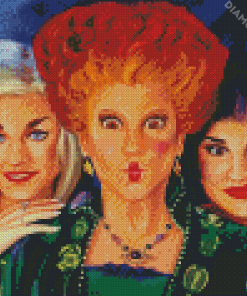 Close Up Sanderson Sisters Diamond Paintings